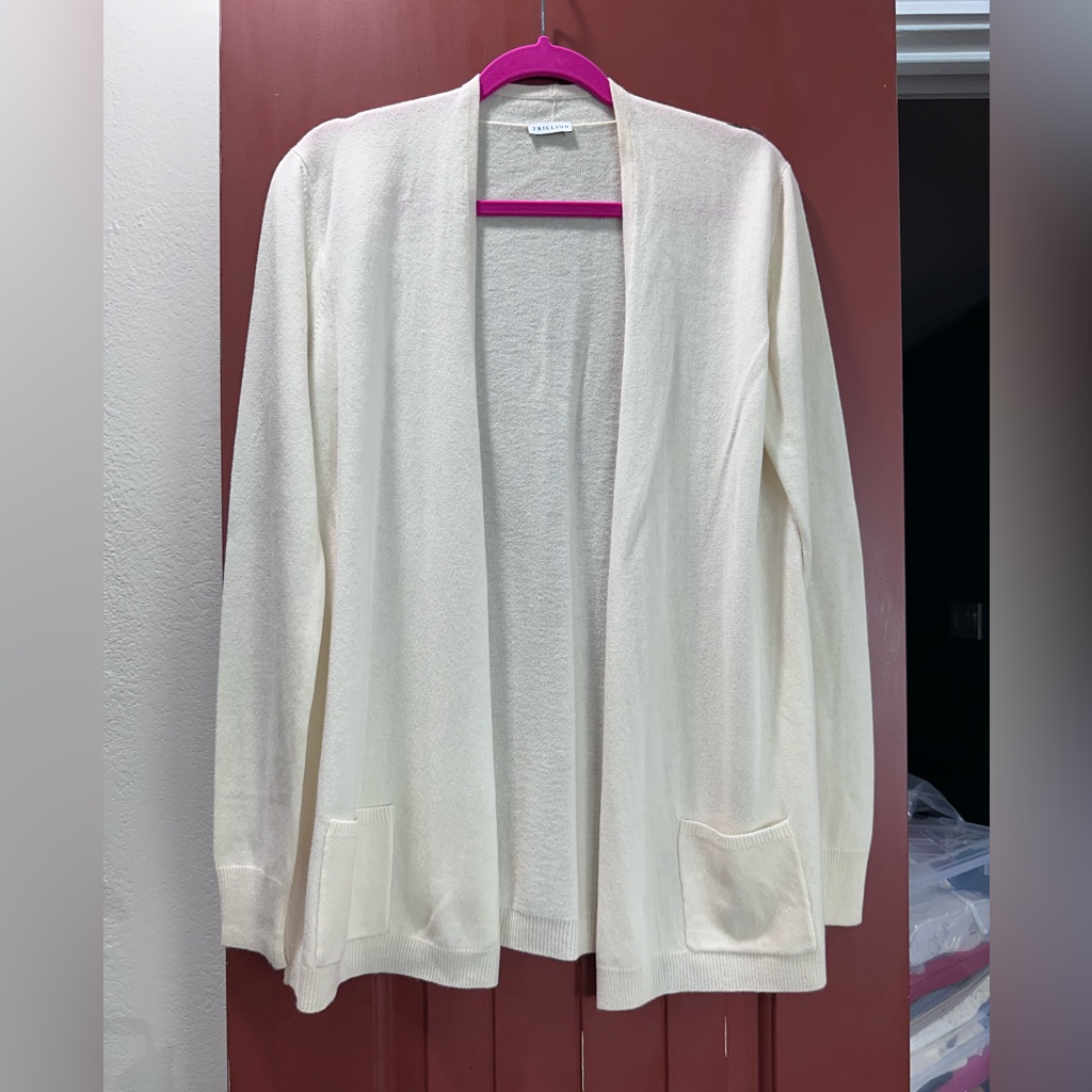 Classic Cream Women's Cardigan Cashmere Made In Italy